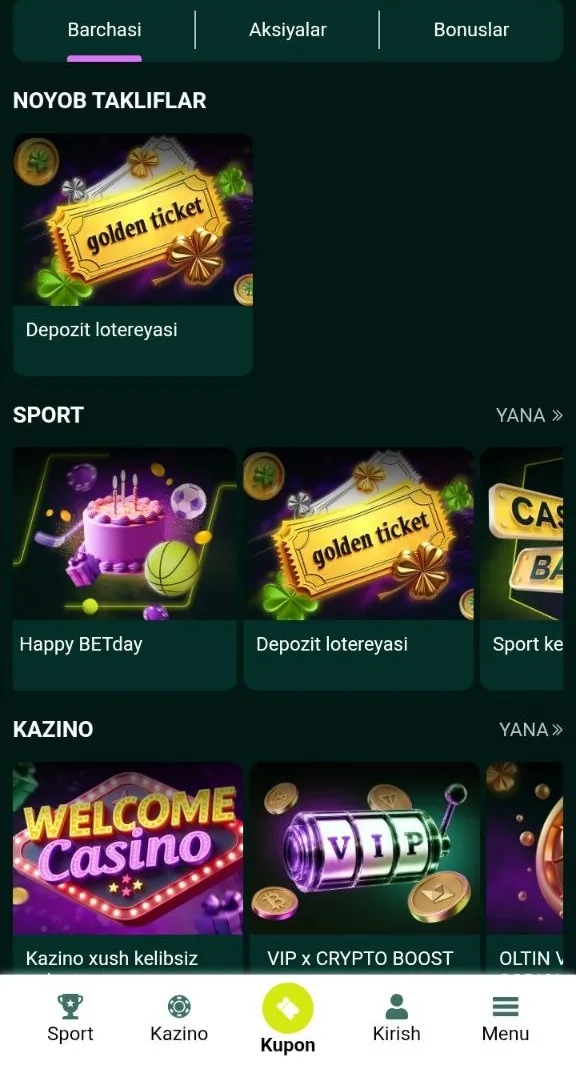 SpinBetter bonusi — kazino aksiyalari boʻlimi va veyjer shartlari