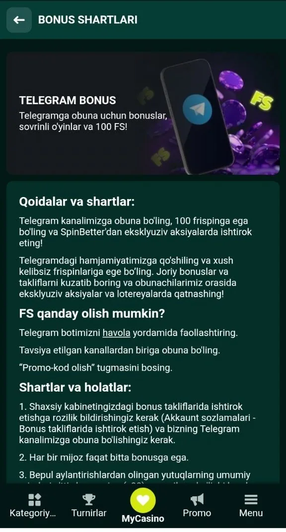 SpinBetter bepul aylanishlari — slotlardagi aylanishlar hisobi